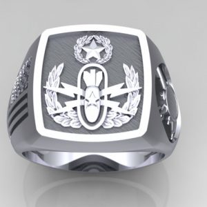 Master EOD Sterling Silver Ring