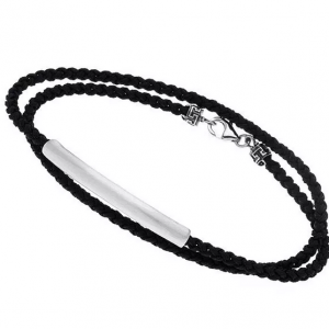 Textile bracelet with bar